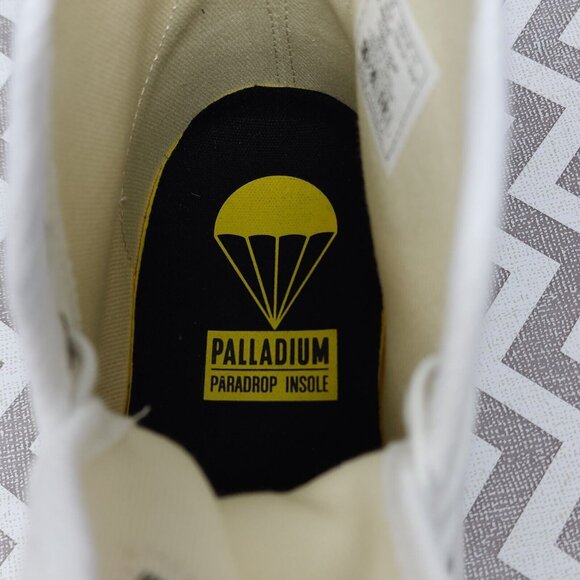 Palladium Pampa Hi Originale Canvas Boot Size 11, High Top Shoes, Star White - Picture 9 of 10
